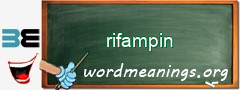 WordMeaning blackboard for rifampin